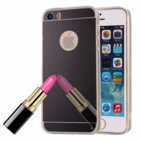 Огледален защитен калъф за iPhone 5 / 5S / SE (2016) – черен