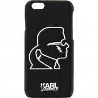 Karl Lagerfeld Hard Case Head Punk кейс за iPhone 6 / 6S - черен