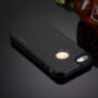 MOTOMO метален защитен заден кейс за Apple iPhone 5 / 5S / SE (2016) - черен
