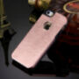 MOTOMO метален защитен заден кейс за Apple iPhone 5 / 5S / SE (2016) - златно розов (Rose Gold)