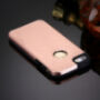 MOTOMO метален защитен заден кейс за Apple iPhone 5 / 5S / SE (2016) - златно розов (Rose Gold)