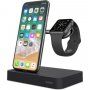 Belkin Valet стойка за зареждане за Apple Watch и iPhone - черна