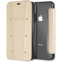 Guess Kaia Book флип калъф за iPhone 7 / 8 - златен