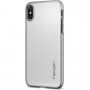 Spigen Thin Fit тънък кейс за iPhone X - сребърен