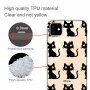 Мек 3D прозрачен кейс за iPhone 11 - черни котки