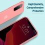 Baseus силиконов прозрачен кейс за iPhone 11 Pro Max - червен