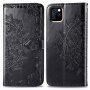 Флип калъф с мотив на мандали и орнаменти за iPhone 11 - черен