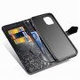 Флип калъф с мотив на мандали и орнаменти за iPhone 11 - черен