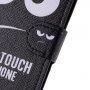 Флип калъф със стойка Do not touch my phone за iPhone 11 Pro - черен