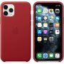 Оригинален Apple кожен кейс за iPhone 11 Pro Max - червен