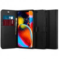 Spigen Wallet S калъф тип портмоне за iPhone 11 - черен