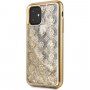 Guess 4G Peony Glitter кейс с плаващ пясък за iPhone 11 Pro Max - златен