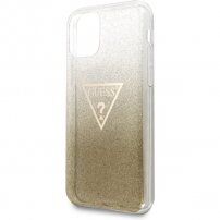Guess Solid Glitter блестящ кейс за iPhone 11 Pro Max - златен