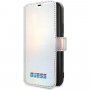 Guess Iridescent Book флип калъф за iPhone 11 - сребърен