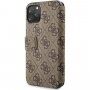 Guess 4G Book флип калъф за iPhone 11 - кафяв