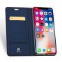 Dux Ducis флип калъф за iPhone XR - тъмносин