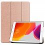 Калъф от PU кожа с функция събуждане / сън за iPad 10,2" (2019-2021) - златно-розов