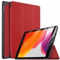 Smart калъф със стойка и функция за сън / събуждане за iPad 10,2" (2019-2021) - червен