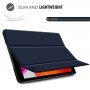 Smart калъф със стойка и функция за сън / събуждане за iPad 10,2" (2019-2021) - син