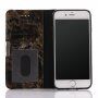 Флип калъф с мраморен ефект за iPhone 7 / 8 - черен