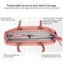 Елегантна чанта приличаща на дамска чанта за MacBook до 15" - черна