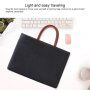 Елегантна чанта приличаща на дамска чанта за MacBook до 15" - черна