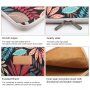 Калъф с цип с мотив на пъстри цветя за iPad до 13" / MacBook до 14" - син