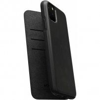 Nomad Folio кожен флип калъф за iPhone 11 Pro Max - черен