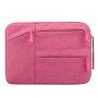 Практична чанта с много джобове за iPad / MacBook до 12" - розова