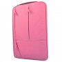 Практична чанта с много джобове за iPad / MacBook до 12" - розова