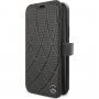 Mercedes Quilted Perf флип калъф за iPhone 11 - черен