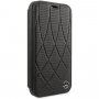 Mercedes Quilted Perf флип калъф за iPhone 11 - черен