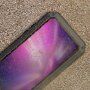 Изключително устойчив калъф от метал, силикон и закалено стъкло за iPhone 11 Pro Max - черен