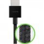 BELKIN Ultra HD високоскоростен сплетен кабел HDMI 2.1 / HDMI 2.1 за MacBook - 2 m - черен