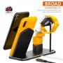 Бърза 3в1 стойка за безжично зареждане за iPhone / Apple Watch / AirPods - черен