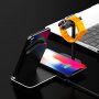 Безжична алуминиева стойка за зареждане за iPhone / Apple Watch / AirPods - черна