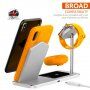 Безжична алуминиева стойка за зареждане за iPhone / Apple Watch / AirPods - сребърна