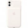Оригинален Apple заден кейс с батерия за iPhone 11 - 1430 mAh - бял