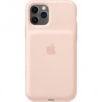 Оригинален Apple заден кейс с батерия за iPhone 11 Pro - пясъчно розов