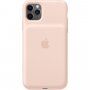 Оригинален Apple заден кейс с батерия за iPhone 11 Pro Max - пясъчно розов