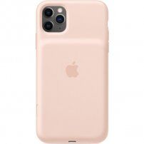 Оригинален Apple заден кейс с батерия за iPhone 11 Pro Max - пясъчно розов