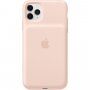 Оригинален Apple заден кейс с батерия за iPhone 11 Pro Max - пясъчно розов