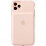 Оригинален Apple заден кейс с батерия за iPhone 11 Pro Max - пясъчно розов