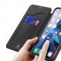 Dux Ducis флип калъф със слот за карти за iPhone XR - черно