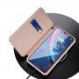 Dux Ducis флип калъф със слот за карти за iPhone XR - розово