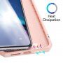 Dux Ducis флип калъф със слот за карти за iPhone XR - розово