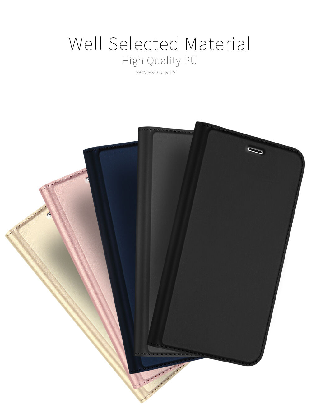 Dux Ducis флип калъф със стойка за iPhone 7 Plus / 8 Plus - тъмносив