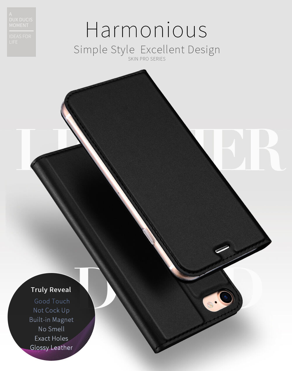 Dux Ducis флип калъф със стойка за iPhone 7 / 8 - черен Dux Ducis флип калъф със стойка за iPhone 7 / 8 - черен