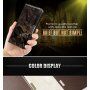 Флип калъф с мраморен ефект за iPhone 7 / 8 - черен