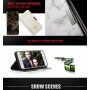 Флип калъф с мраморен ефект за iPhone 7 / 8 - черен